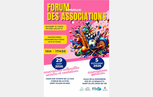 Forum des associations - le 29 août 2026