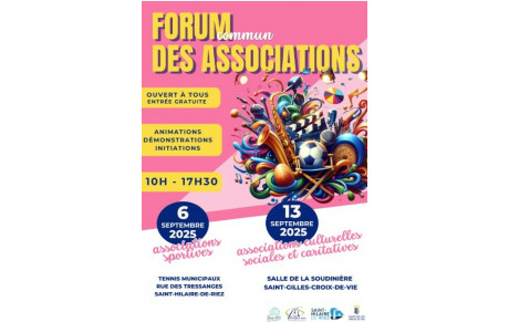 Samedi 13 septembre - Forum des associations