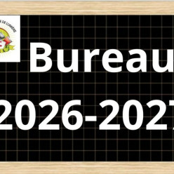 Election du bureau le 5 octobre 2026