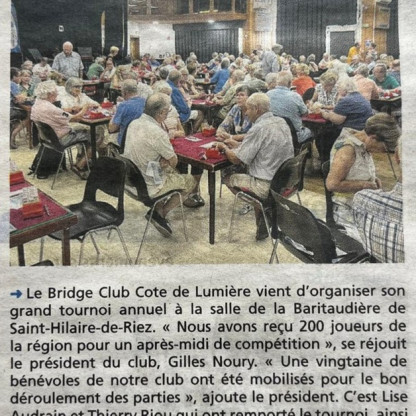 Grand Tournoi du BCCL le mercredi 22 juillet 2026